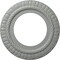 Ekena Millwork Claremont Ceiling Medallion (Fits Canopies up to 7"), 10 5/8"OD x 5 3/4"ID x 1/2"P, Primed White CM10CL - alternate 1